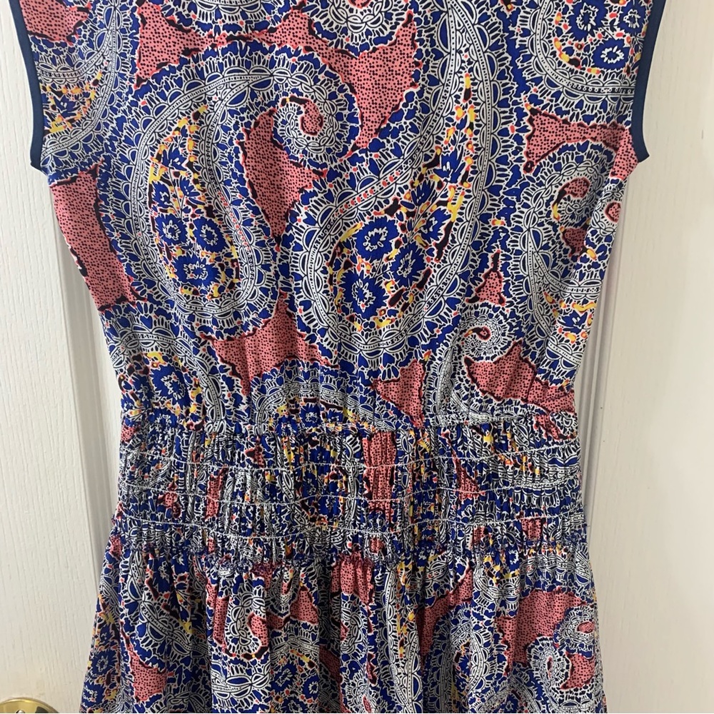 J. Crew Women's Petite 00P Silk Paisley Mini Dress - Picture 11 of 15